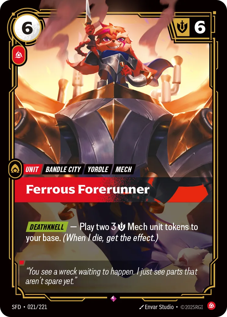Ferrous Forerunner 카드 (SFD-021/221)