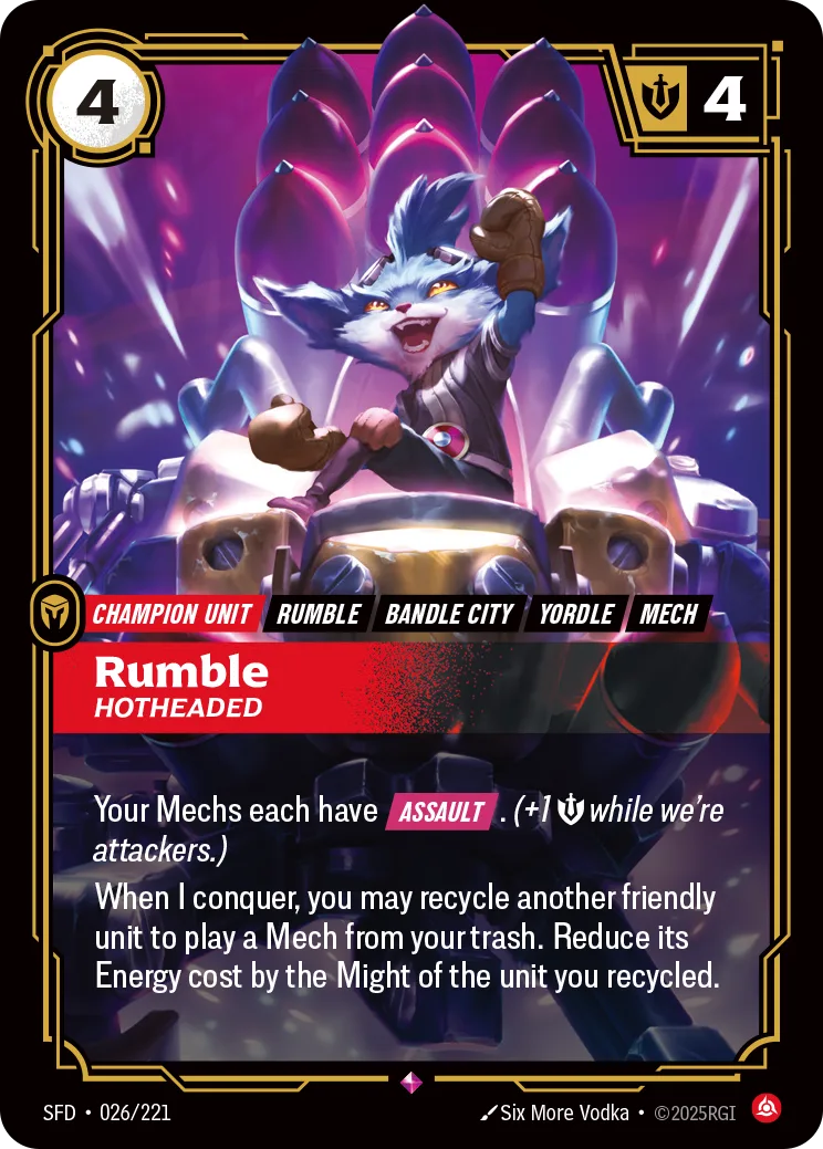 Rumble 카드 (SFD-026/221)