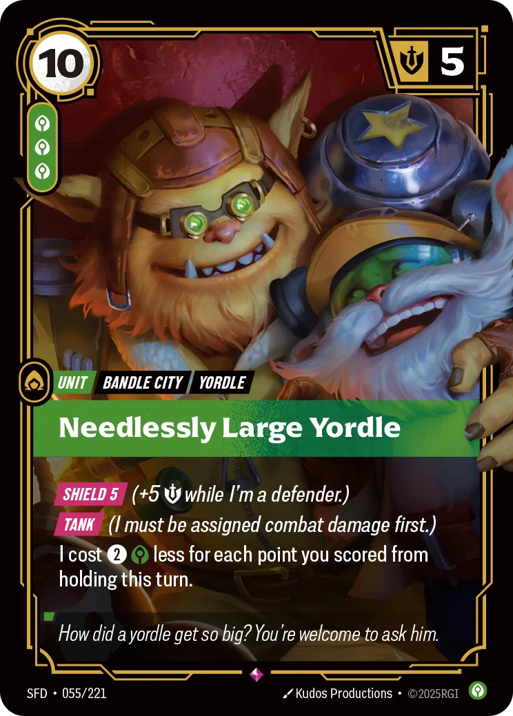 Needlessly Large Yordle 카드 (SFD-055/221)