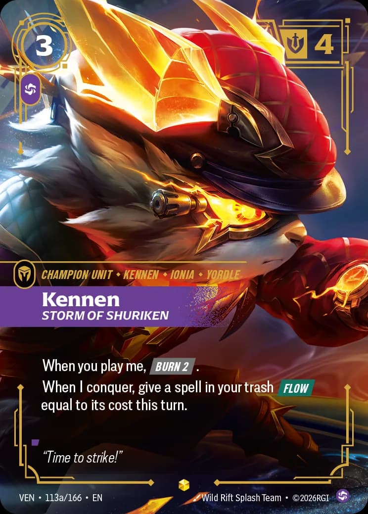 Kennen 카드 (VEN-113a/166)