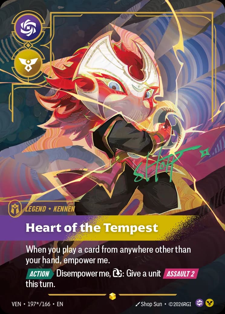 Heart of the Tempest 카드 (VEN-197*/166)