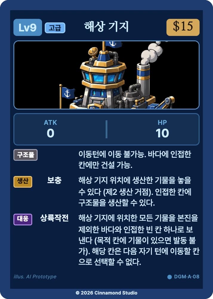 더 플래머 대광명연방 카드 해상 기지
